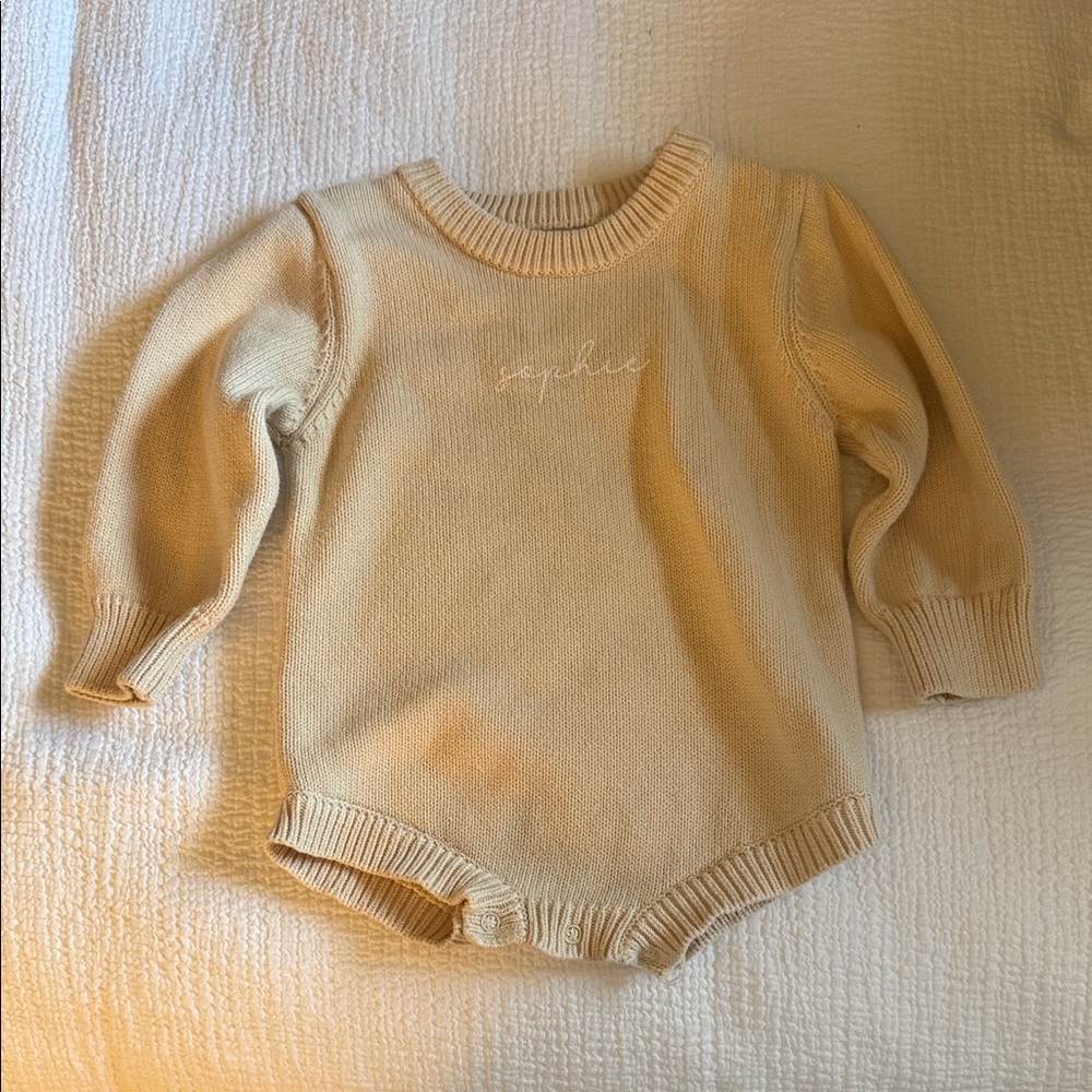 Caden Lane Printed Knit Sweater Bubble - Sand